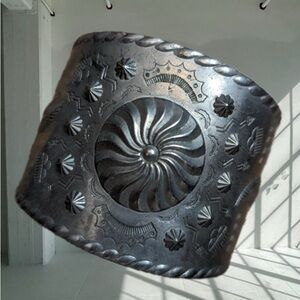 Vintage Native Silver Bracelet Indigenous Metal